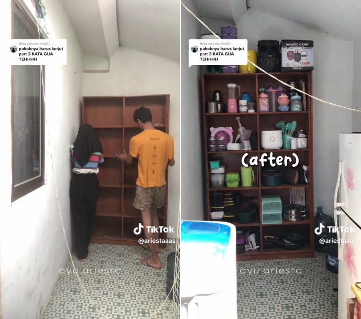 makeover dapur rombeng buluk © TikTok makeover dapur rombeng buluk © TikTok