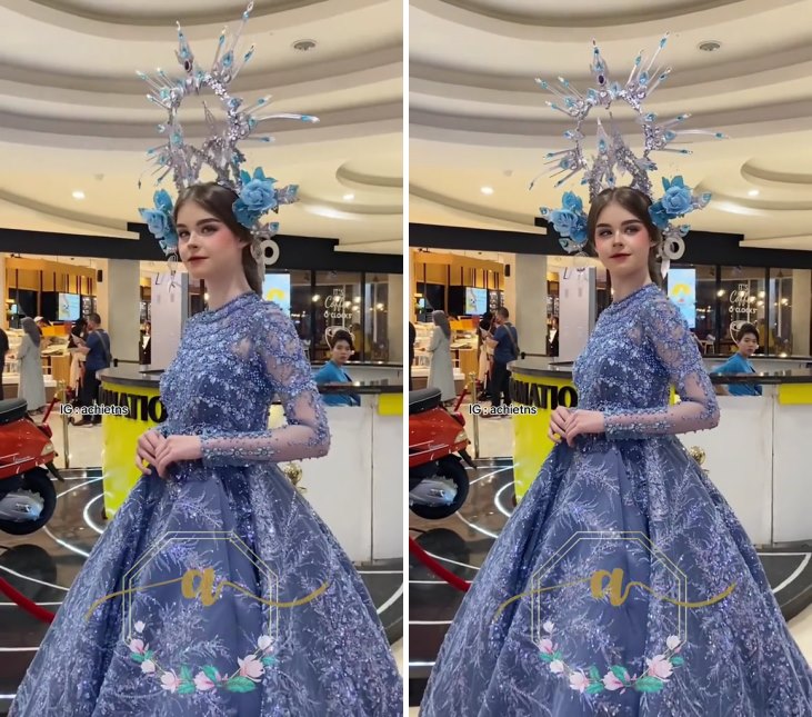 makeup mirip patung © TikTok