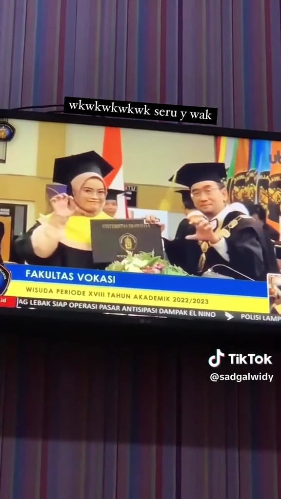 Rektor act of service © TikTok