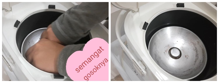 Trik ampuh mengangkat kerak gosong membandel di dasar rice cooker, praktis tanpa sabun dan pasta gigi