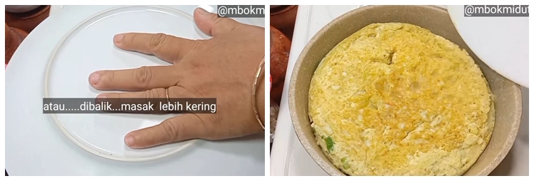 Tanpa ditambah tepung, ini trik masak telur dadar yang hasilnya tebal, lembut, dan antikempis