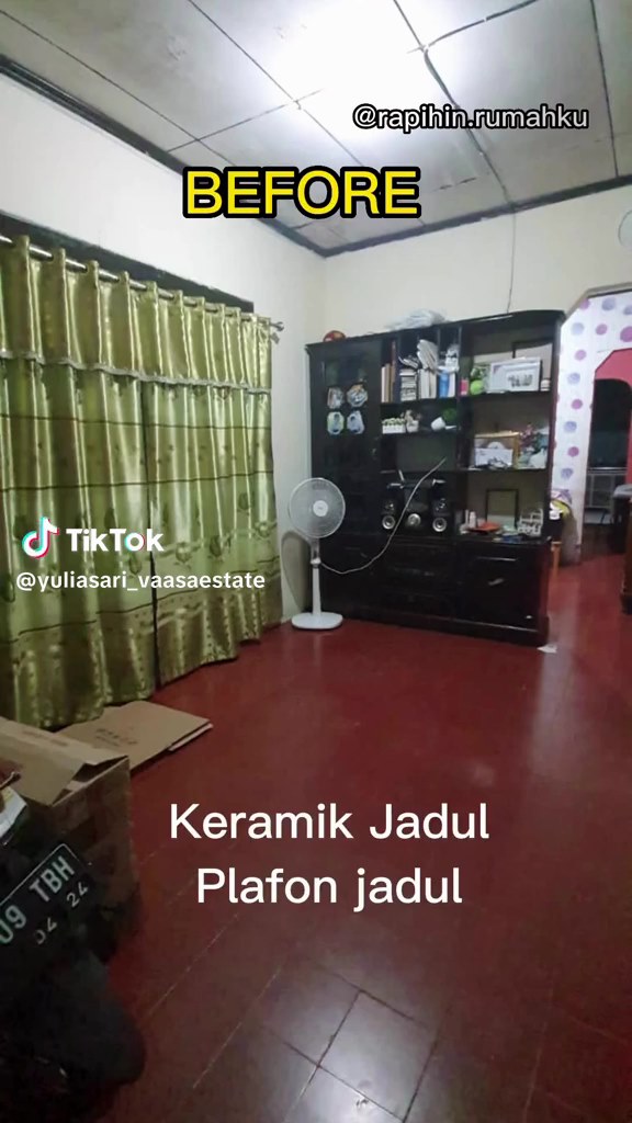 rumah jadul dirombak © TikTok