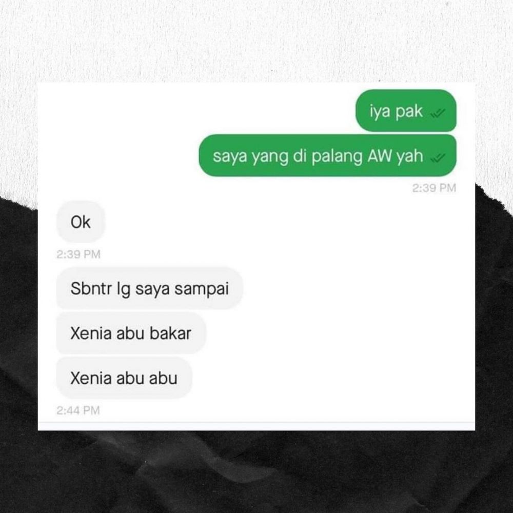 13 Chat kurir kelewat absurd Berbagai sumber