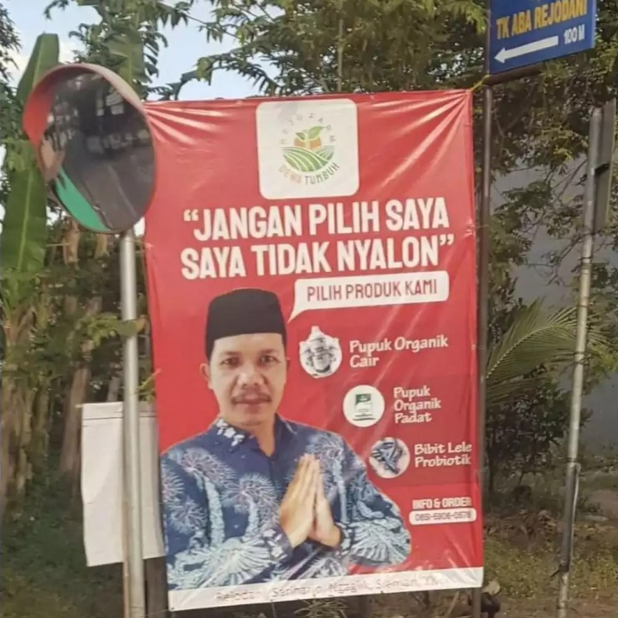 Baliho ini mau kampanye atau melawak Berbagai sumber