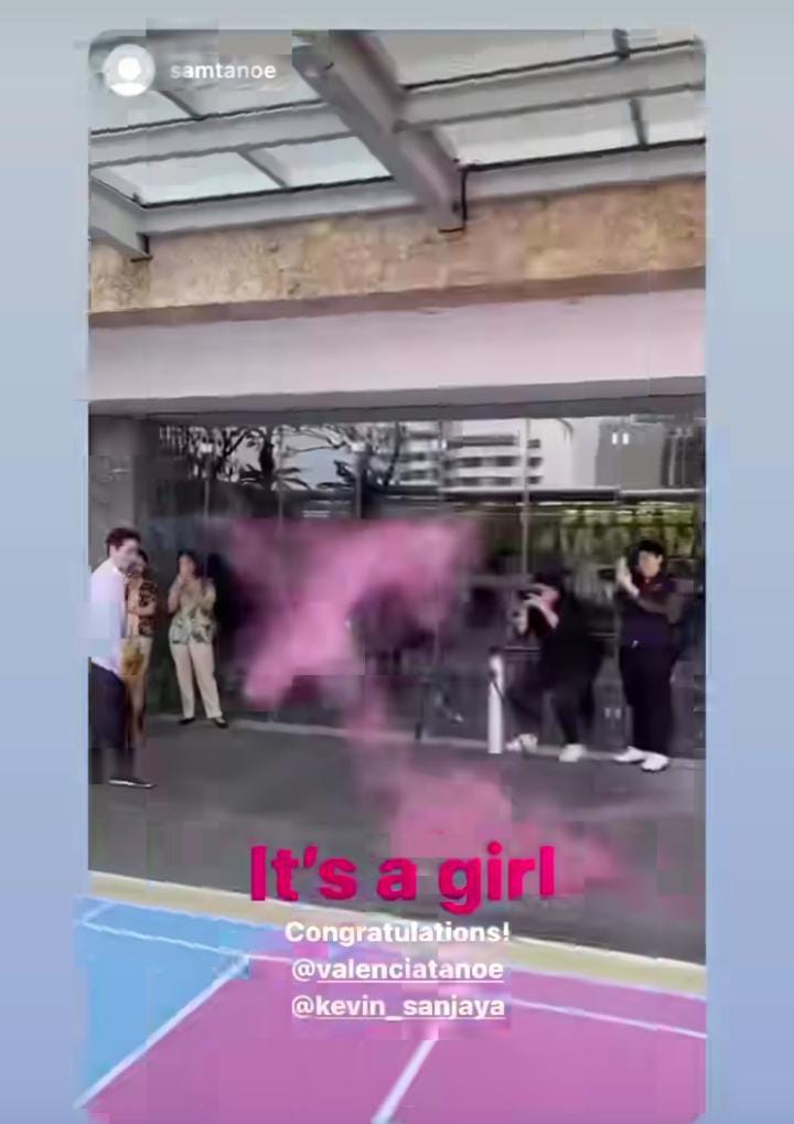 gender reveal kevin dan valencia Instagram