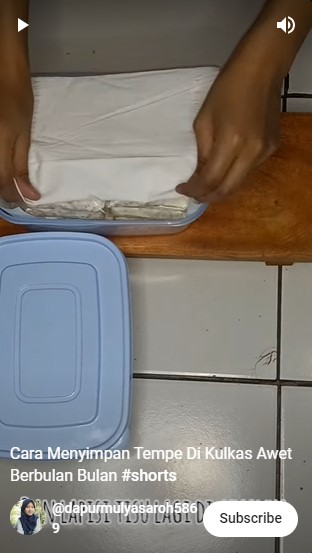 Tanpa dikukus atau diungkep dulu, ini cara jitu menyimpan tempe di kulkas agar awet 1 bulan