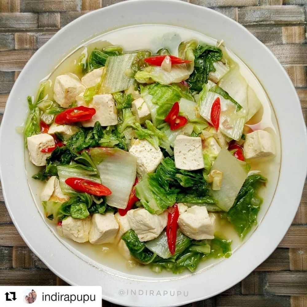 13 Resep sawi putih tahu khas rumahan, lezat dan mudah dibuat