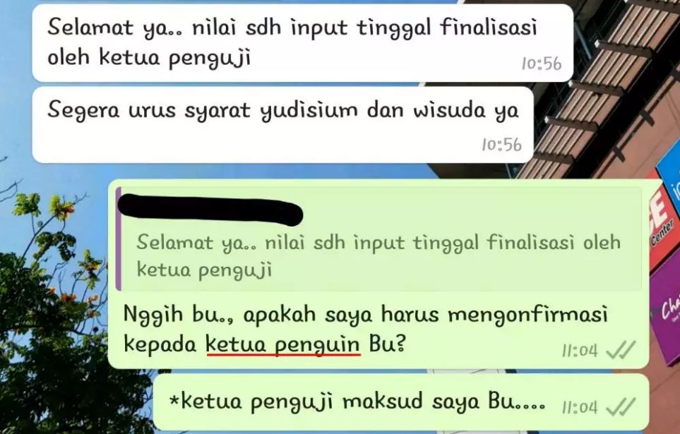chat lucu dengan dosen ini endingnya bikin menyesal Berbagai sumber