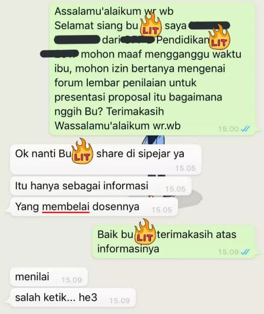 chat lucu dengan dosen ini endingnya bikin menyesal Berbagai sumber