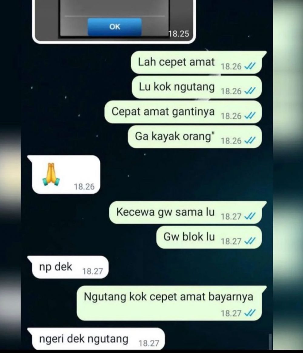 Chat dari teman nyebelin pol Berbagai sumber
