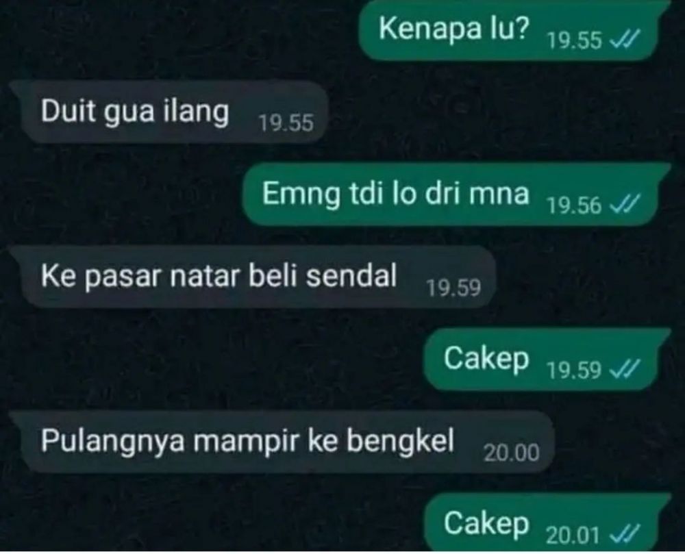 Chat dari teman nyebelin pol Berbagai sumber