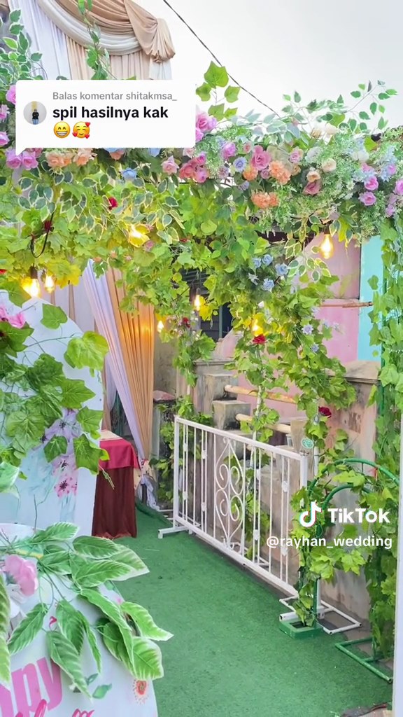 pelaminan di gang sempit © TikTok pelaminan di gang sempit © TikTok