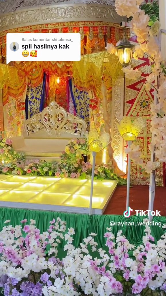 pelaminan di gang sempit © TikTok pelaminan di gang sempit © TikTok