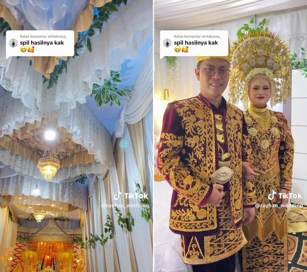 pelaminan di gang sempit © TikTok pelaminan di gang sempit © TikTok