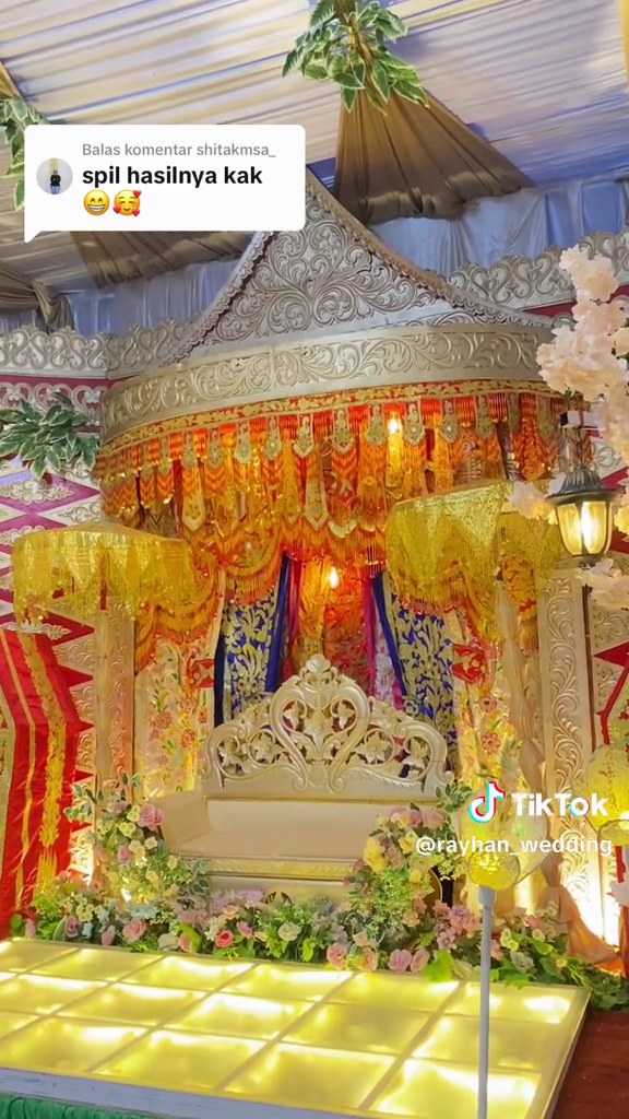 pelaminan di gang sempit © TikTok pelaminan di gang sempit © TikTok