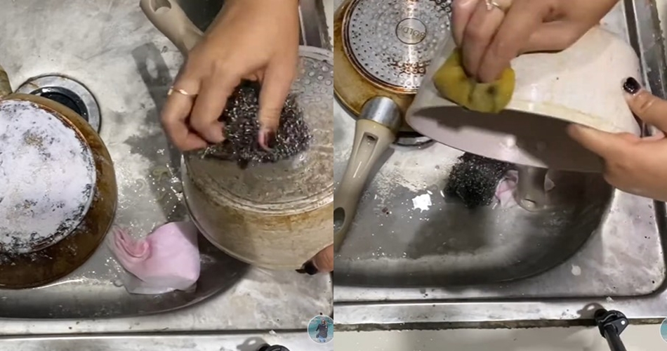 Cuma pakai 2 bahan dapur, ini cara lunturkan noda gosong di pantat panci tanpa direndam