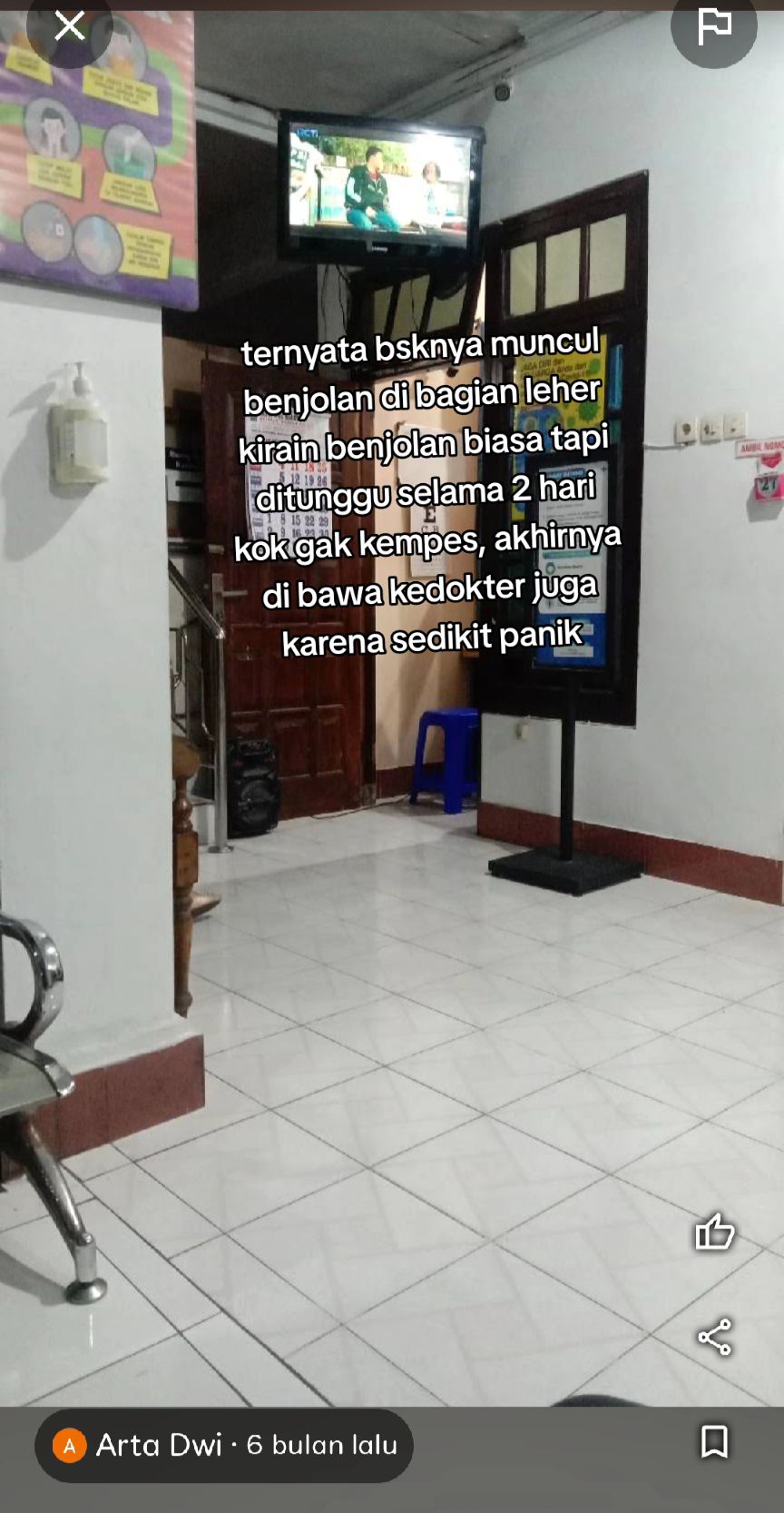 kisah anak kos operasi tumor TikTok