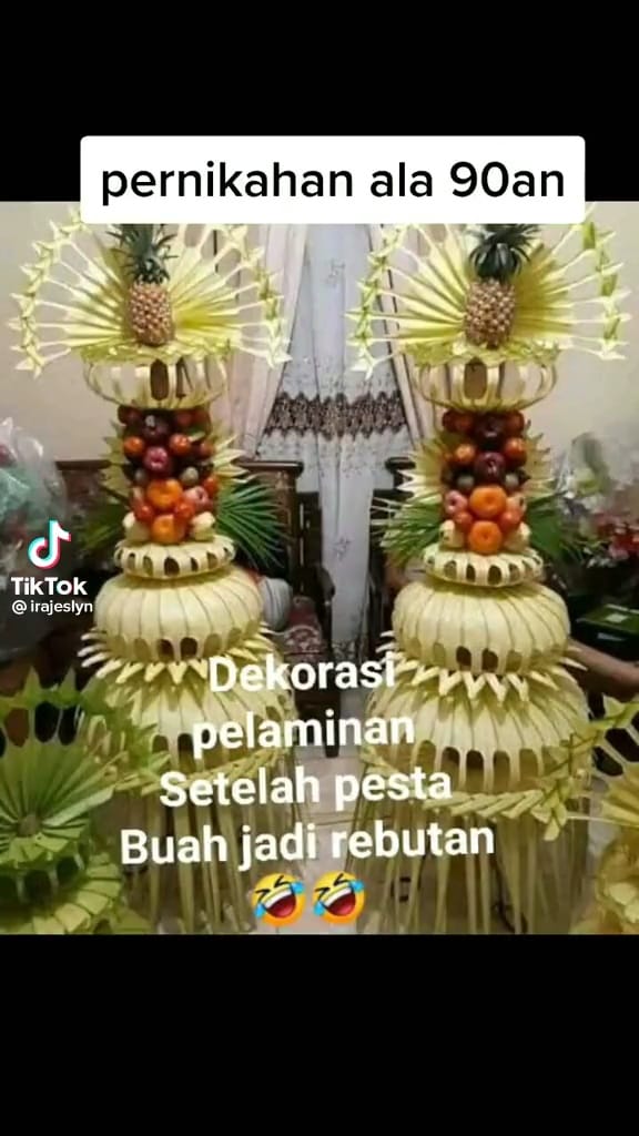 Nostalgia pernikahan era 90-an © TikTok