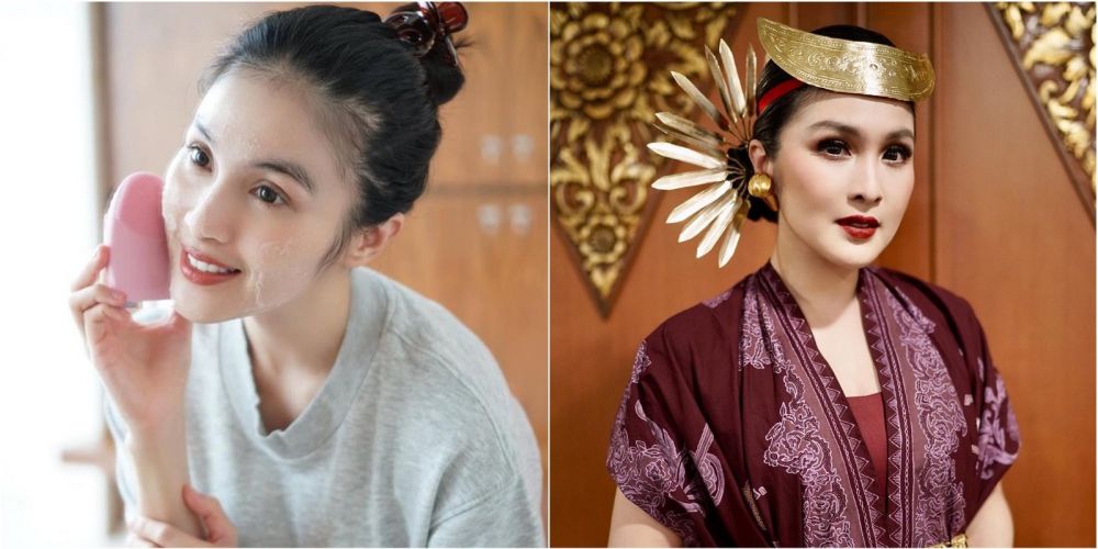 potret sandra dewi pakai dan tanpa makeup © instagram