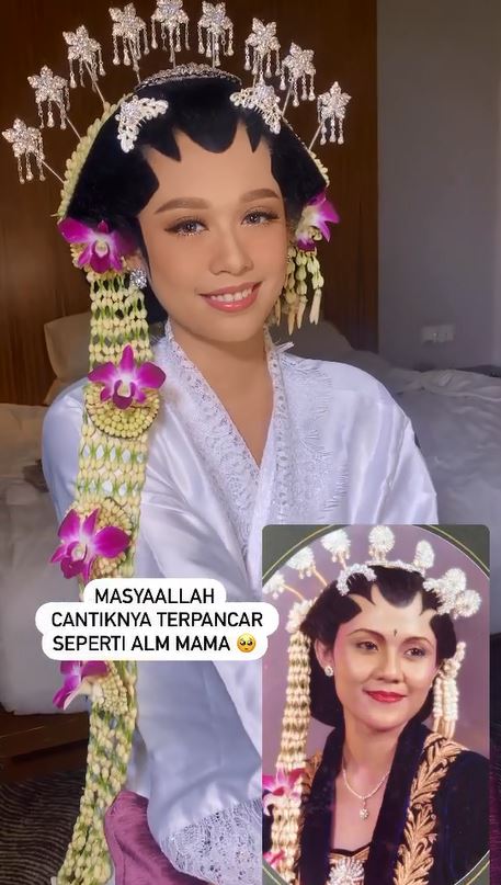 pengantin minta dirias mirip ibunya saat nikah © instagram