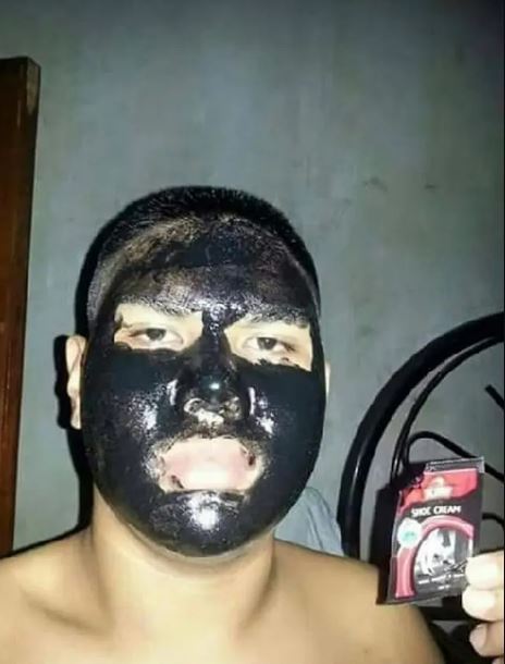 potret kocak orang pakai masker kecantikan Berbagai sumber