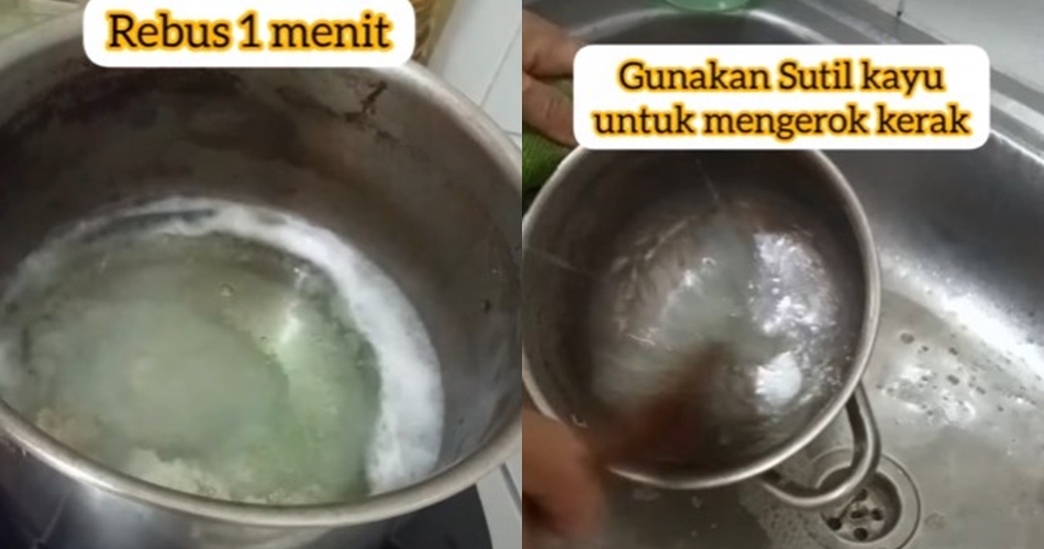 Hanya butuh waktu kurang dari 5 menit, ini cara bersihkan noda lengket di dasar panci pakai 3 bahan