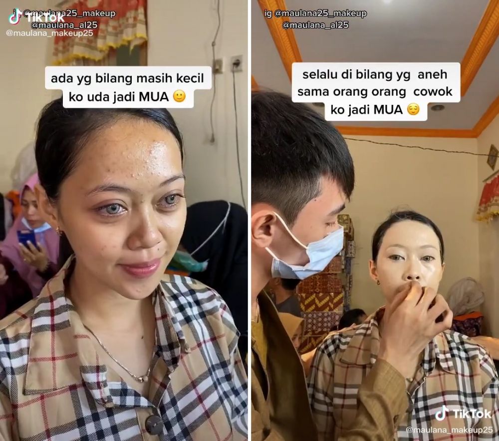 MUA cowok muda © TikTok