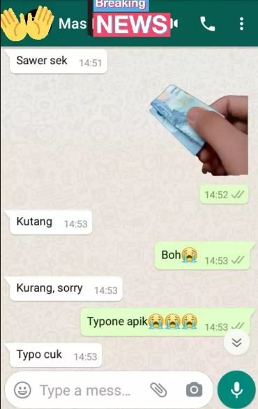 chat lucu tanya kabar ini berakhir nyeleneh karena typo Berbagai sumber