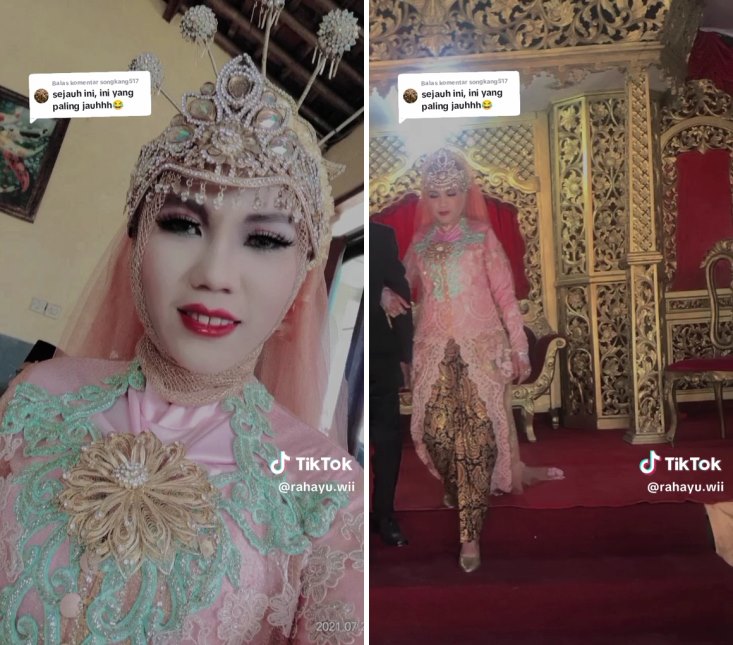 makeup resepsi vs ngunduh mantu © TikTok