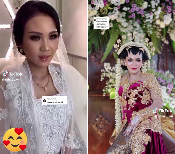 makeup resepsi vs ngunduh mantu © TikTok