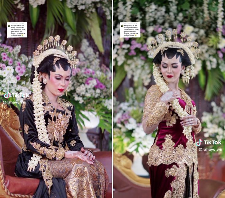 makeup resepsi vs ngunduh mantu © TikTok