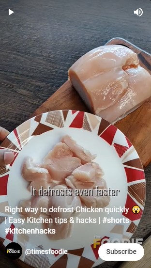 Tanpa air panas, ini trik mencairkan daging ayam beku hanya dalam 10 menit
