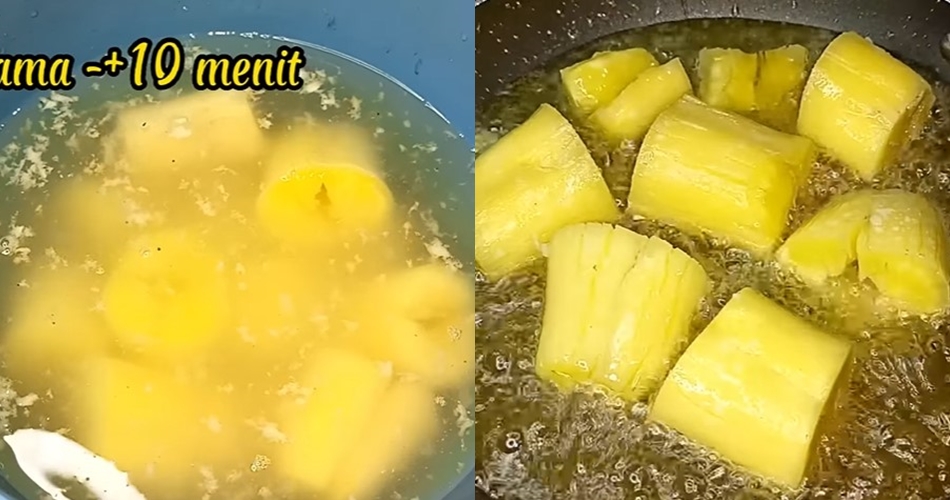 Cukup tambah 3 bahan, ini trik bikin singkong goreng semakin empuk, renyah, dan merekah sempurna