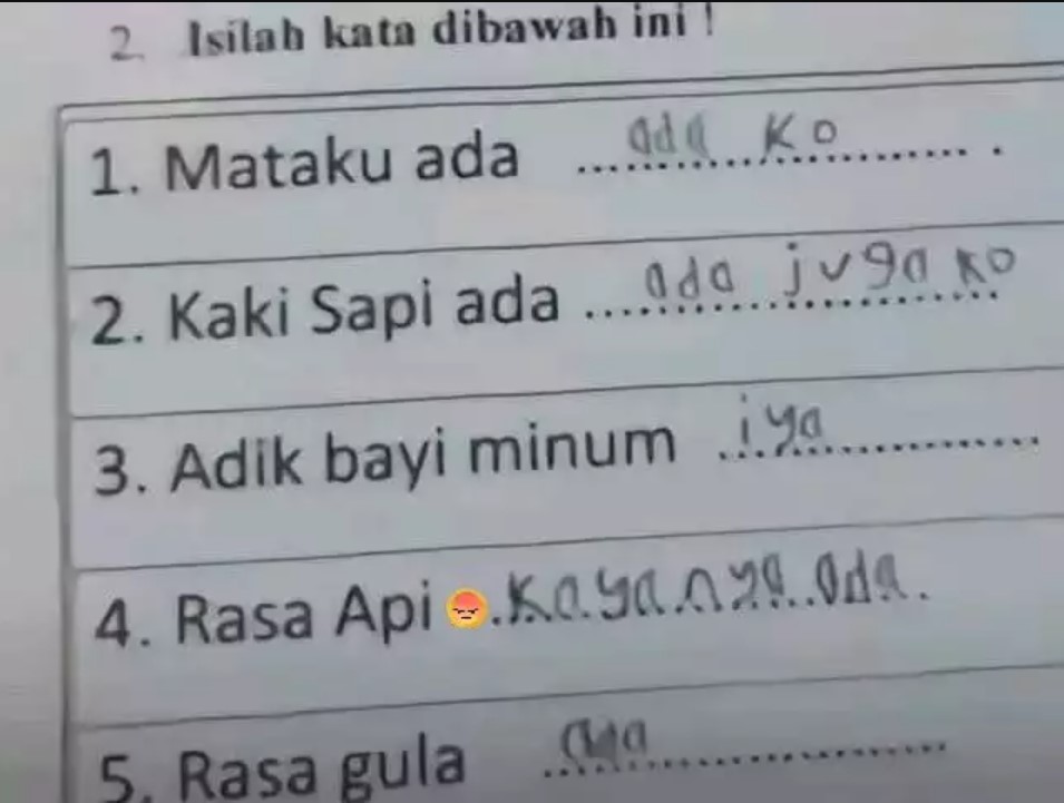 jawaban pelajar saat ujian absurd nggak ada lawan Berbagai sumber jawaban pelajar saat ujian absurd nggak ada lawan Berbagai sumber