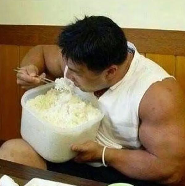 potret kocak porsi nasi Berbagai sumber