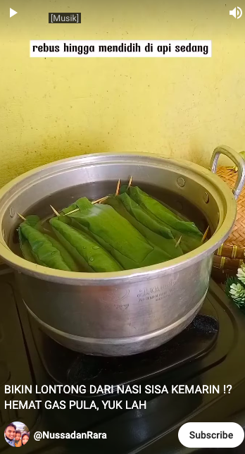 Nggak sampai 15 menit, ini cara praktis bikin lontong yang teksturnya empuk, padat, dan hemat gas