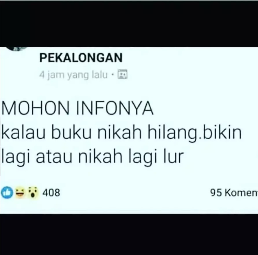 Tebak-tebakan nyeleneh Facebook  Berbagai sumber