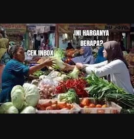 meme tanya jawab di pasar Berbagai sumber