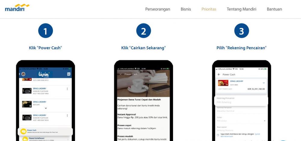 Cara pinjam uang di Livin by Mandiri © 2023 brilio.net Cara pinjam uang di Livin by Mandiri © 2023 brilio.net