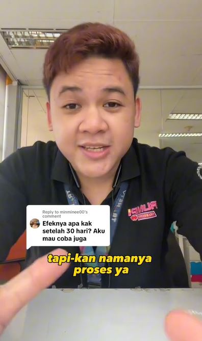 momen pria berhasil tidak minum manis selama 30 hari TikTok