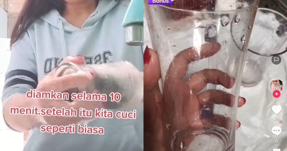 Cuma 10 menit, ini cara lunturkan noda kerak teh membandel di gelas kaca pakai 1 bahan dapur