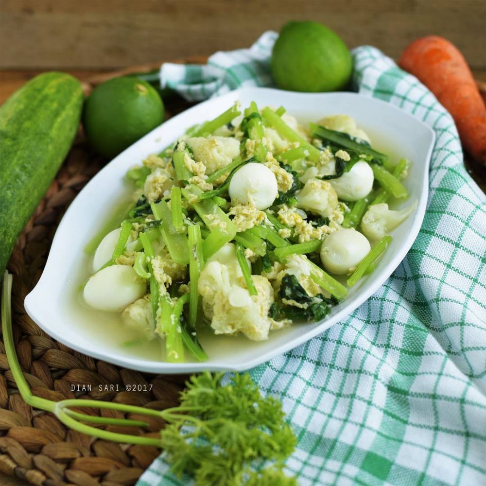 13 Resep tumis sawi hijau telur, enak, sederhana, praktis, dan mudah dibuat