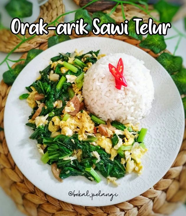 13 Resep tumis sawi hijau telur, enak, sederhana, praktis, dan mudah dibuat