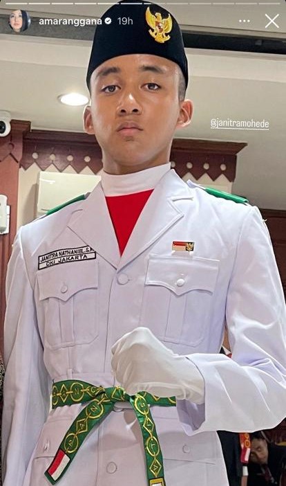 potret janitra anak frans mohede dan amara terpilih jadi anggota paskibra jakarta selatan © berbagai sumber