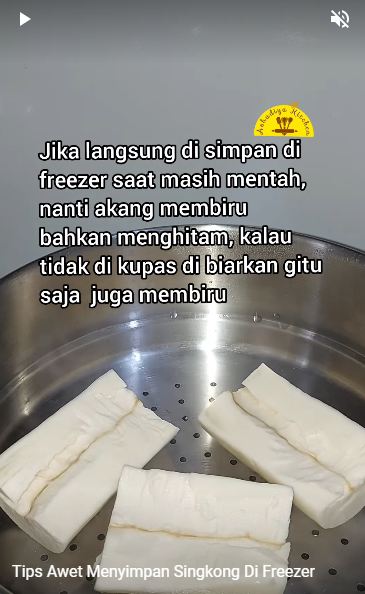 Bukan direndam air garam, begini cara menyimpan singkong kupas agar tak menghitam hingga 1 bulan