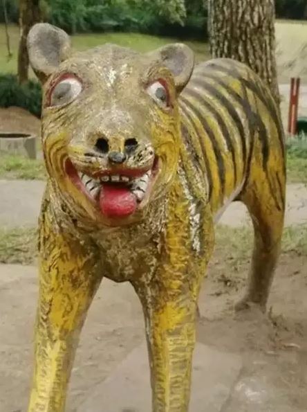 Potret kocak tugu macan Berbagai sumber