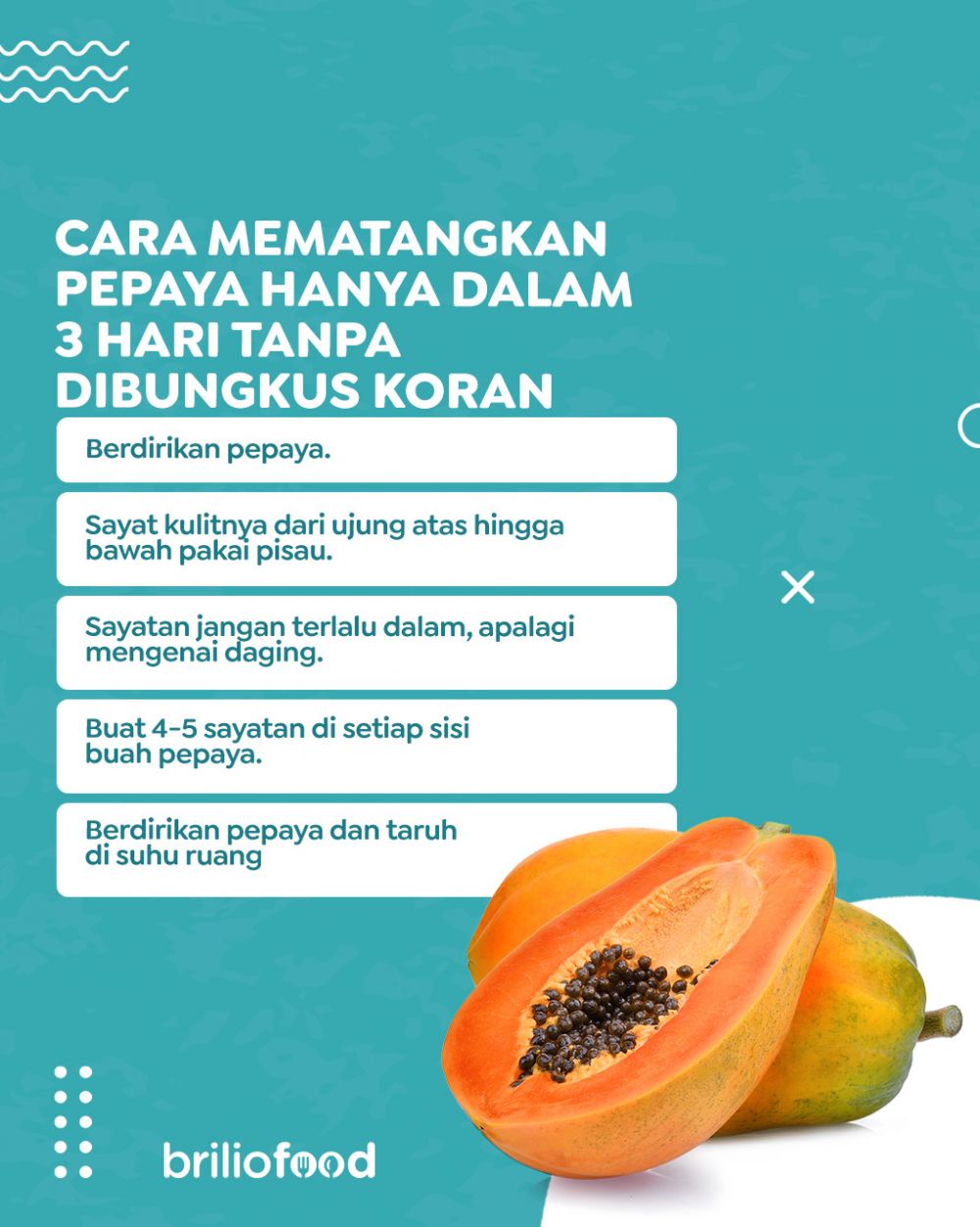 Tanpa dibungkus koran, begini cara mudah mematangkan buah pepaya secara alami dalam 3 hari