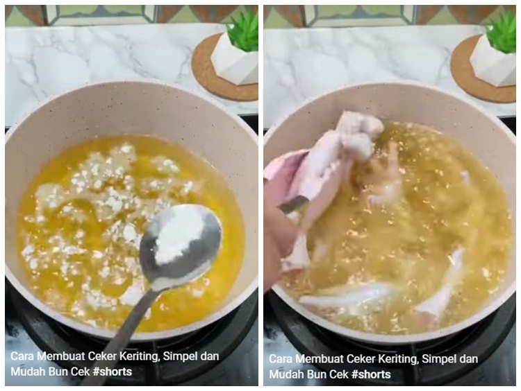 Tak perlu direbus dulu, begini trik menggoreng ceker agar hasilnya keriting dan teksturnya empuk