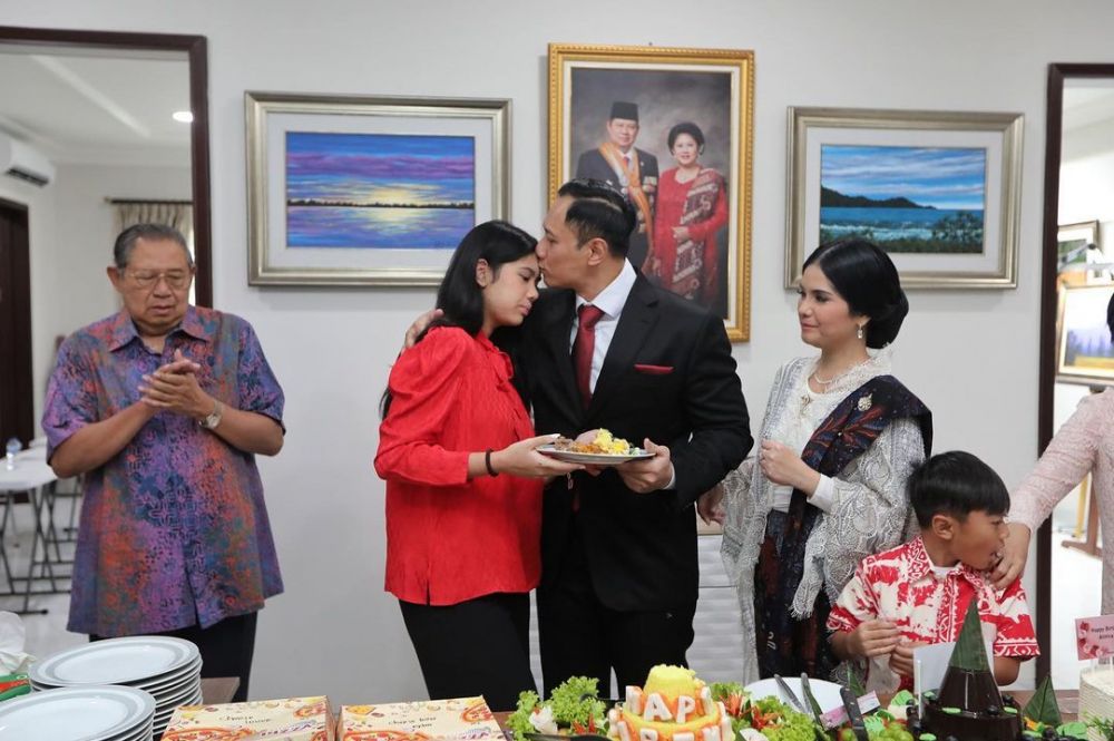 ekspresi aira anak agus yudhoyono di acara ulang tahun jadi sorotan © berbagai sumber