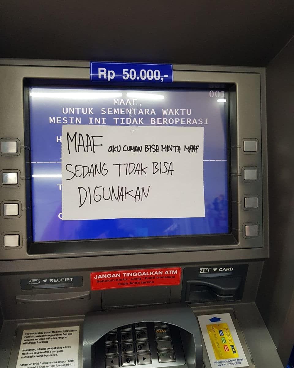 barang rusak tulisan lucu © berbagai sumber